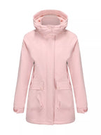 Full Size Zip Up Hooded Parka Outerwear Plus Size