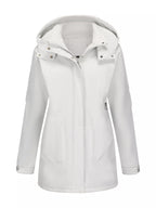 Full Size Hooded Mid-Length Windproof Outerwear Plus Size