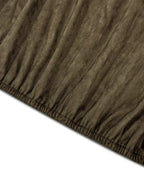 Plus Size Suede Cropped Bomber Jacket