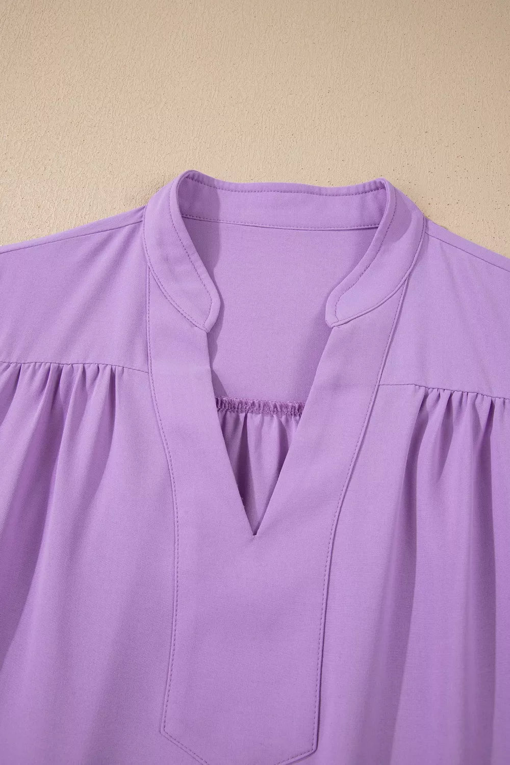 V Neck Puff Sleeve Summer Blouse
