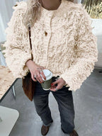 Fringe Button Up Cardigan