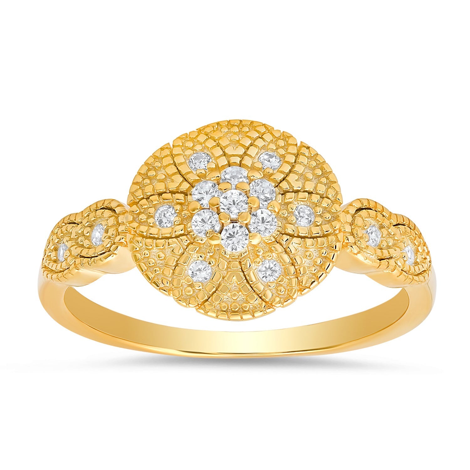 Sterling Silver Vintage Floral Ring