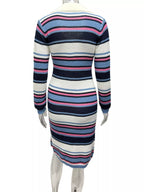 Striped Knitted Bodycon Sweater Dress