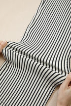 Stripe Patch Pocket High Waist Shift Denim Jeans