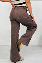 Vintage Wash Wide Leg Jeans