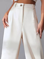 Wide Leg Pleated Pants