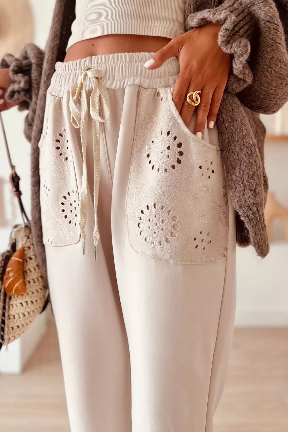 Drawstring Loose Fit Pants
