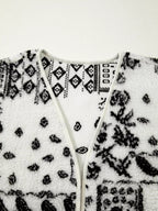 Sherpa Paisley Print Pocketed Western Fashion Vest Jacket