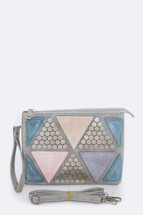 Color Block Convertible Clutch Clutch Bag
