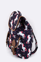 Unicorn Pattern Backpack