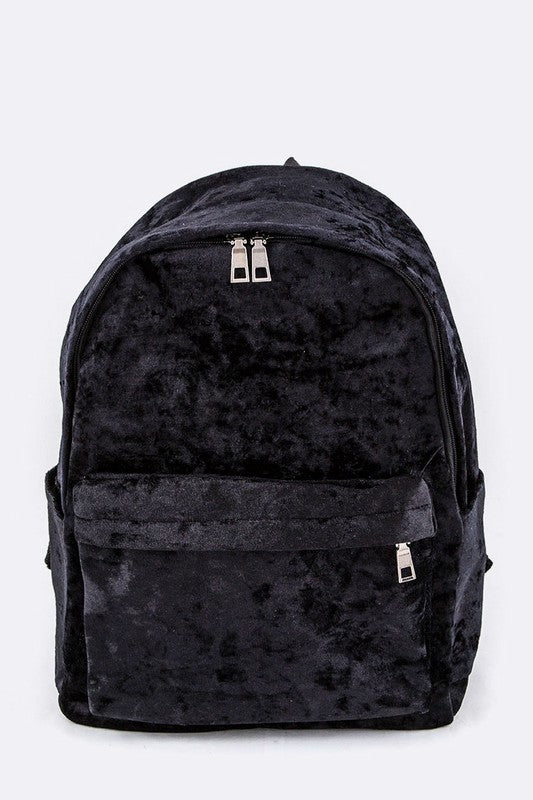 Velour Fashion Backpack