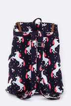 Unicorn Pattern Backpack
