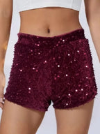 Sequin Embellished Shorts