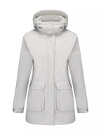 Full Size Zip Up Hooded Parka Outerwear Plus Size