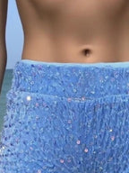 Sequin Embellished Shorts