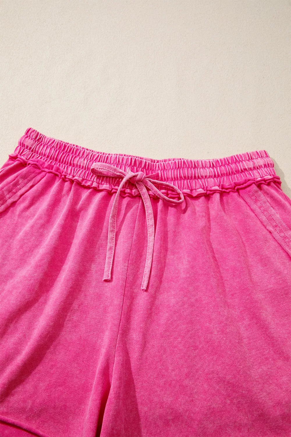 Wash Drawstring Shorts