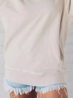Full Size Crew Neck Raglan Sleeve Sweatshirt Plus Size