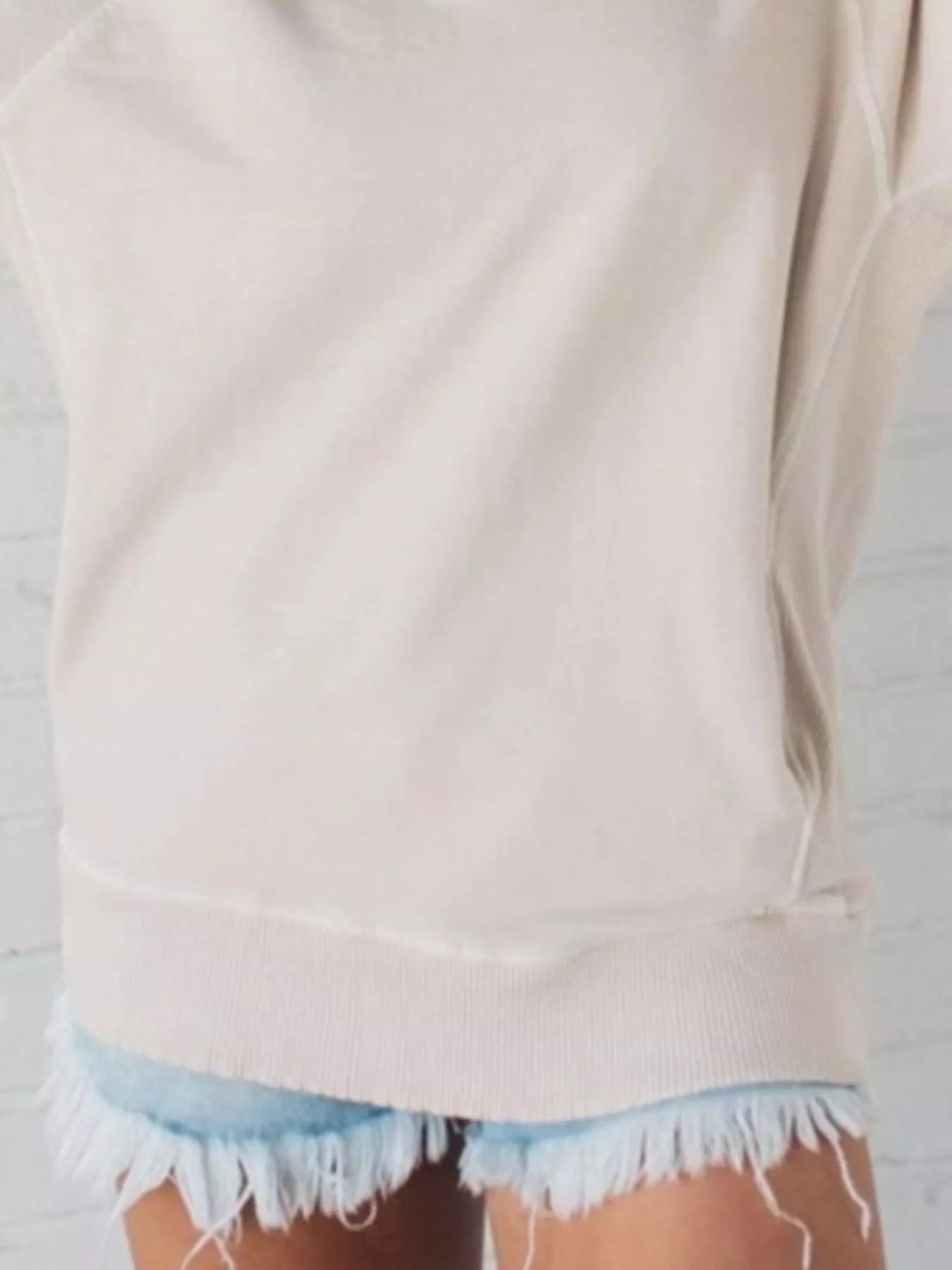 Full Size Crew Neck Raglan Sleeve Sweatshirt Plus Size