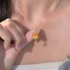 18K Gold-Plated Fox Necklace