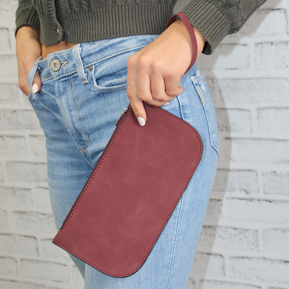 Faux Suede Wristlet-Perfect match to the Taylor Tote!