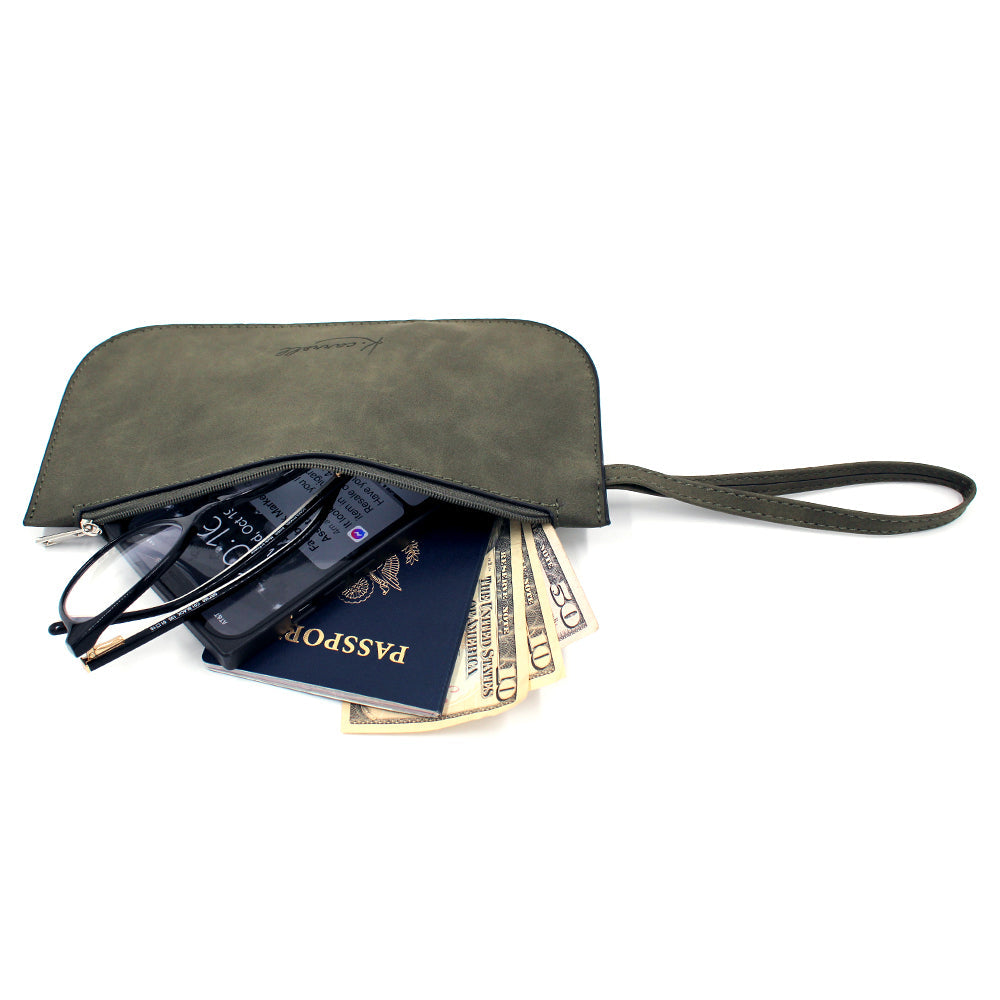 Faux Suede Wristlet-Perfect match to the Taylor Tote!