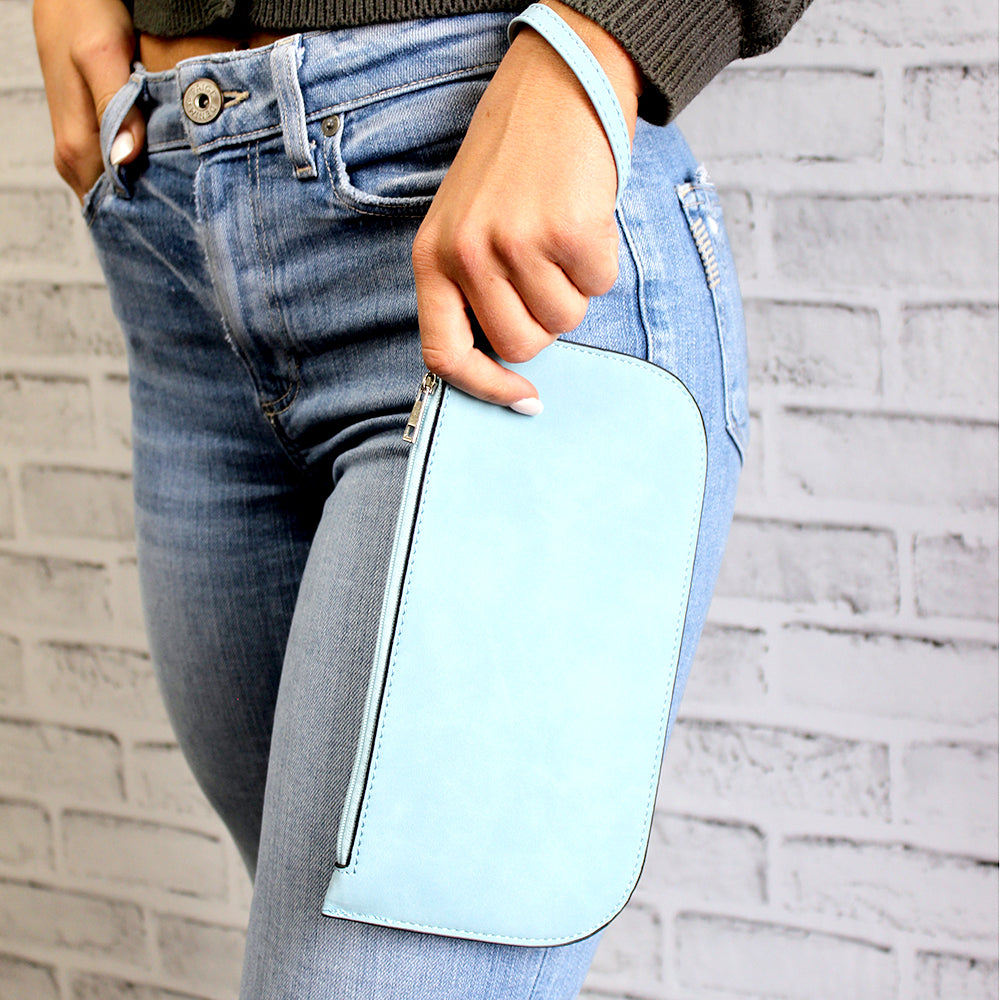 Faux Suede Wristlet-Perfect match to the Taylor Tote!
