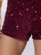 Sequin Embellished Shorts