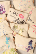 Multi Print Cotton Canvas Eco Pouch Bags