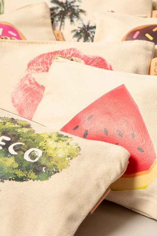 Cotton Canvas Eco Pouch Bags
