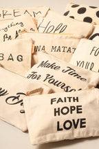 Cotton Canvas Eco Pouch Bags