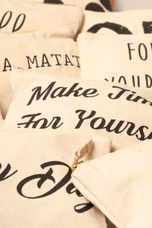 Cotton Canvas Eco Pouch Bags