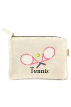 Sports Print Cotton Canvas Eco Pouch Bags