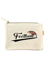 Sports Print Cotton Canvas Eco Pouch Bags