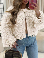 Fringe Button Up Cardigan