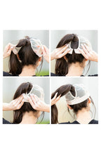 PonyFlo CAMO Distressed Messy Bun Cap Hat
