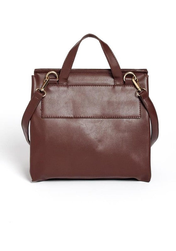 PU LEATHER ONE TONE BACKPACK
