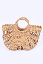Straw Top Handle Summer Bag