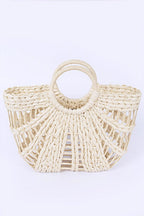 Straw Top Handle Summer Bag