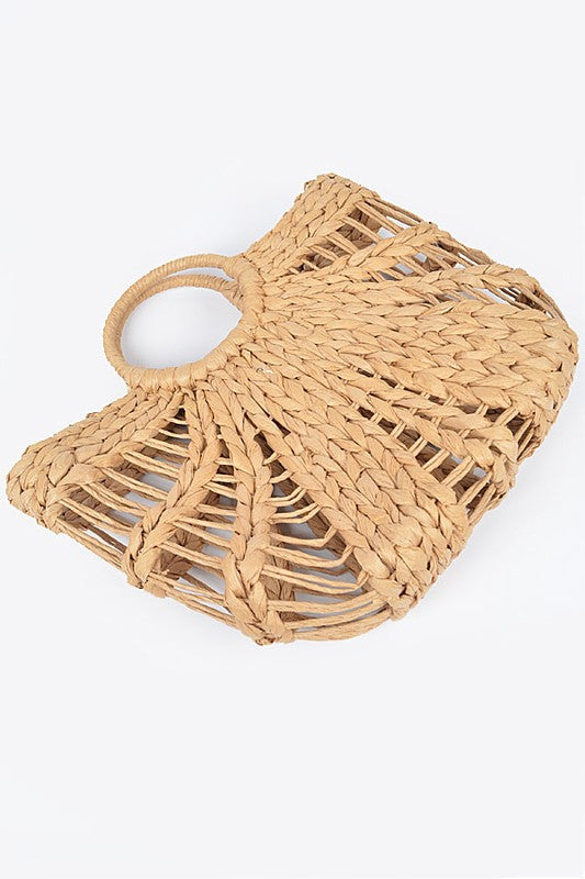 Straw Top Handle Summer Bag