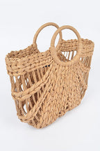 Straw Top Handle Summer Bag