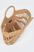 Straw Top Handle Summer Bag