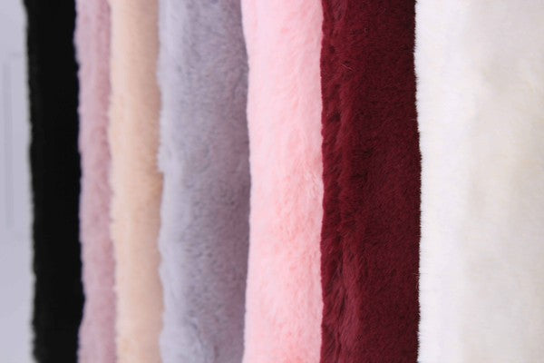 Faux Fur Clutch Shoulder Bag