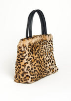 Vintage Mini Fur Tote Handbag