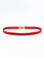 PU Elastic Skinny Belt