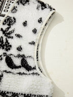 Sherpa Paisley Print Pocketed Western Fashion Vest Jacket