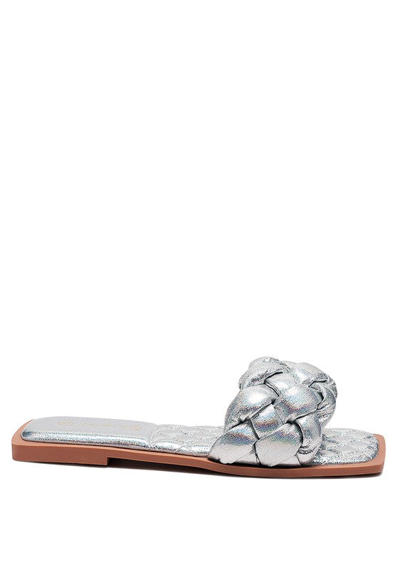 Quilted Woven Slides