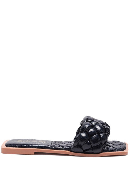 Quilted Woven Slides