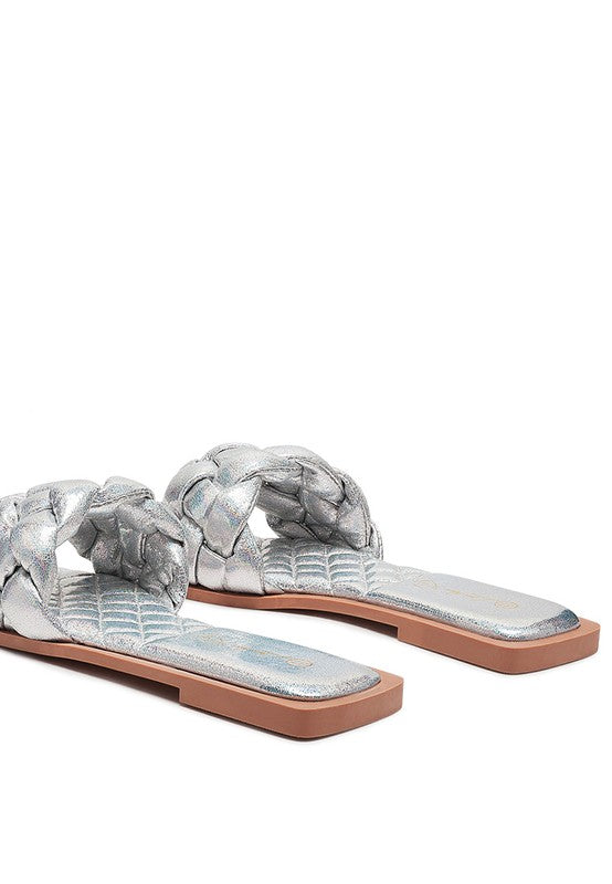 Quilted Woven Slides