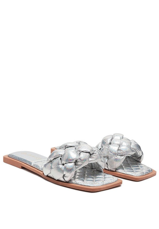 Quilted Woven Slides