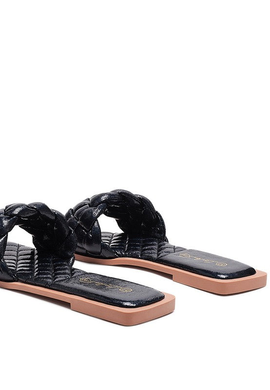Quilted Woven Slides